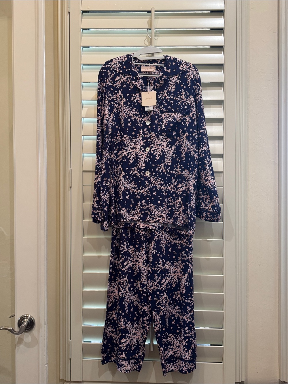 Papinelle Floral Button-Front Pajama Set